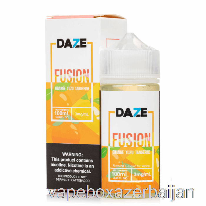 Vape Box Azerbaijan Orange Yuzu Tangerine - 7 Daze Fusion - 100mL 3mg